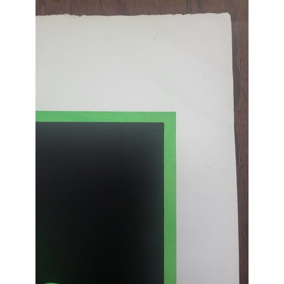 C.S. Shawver Beautiful Green Floral Black Background Art Print 7/90 - Picture 4 of 6